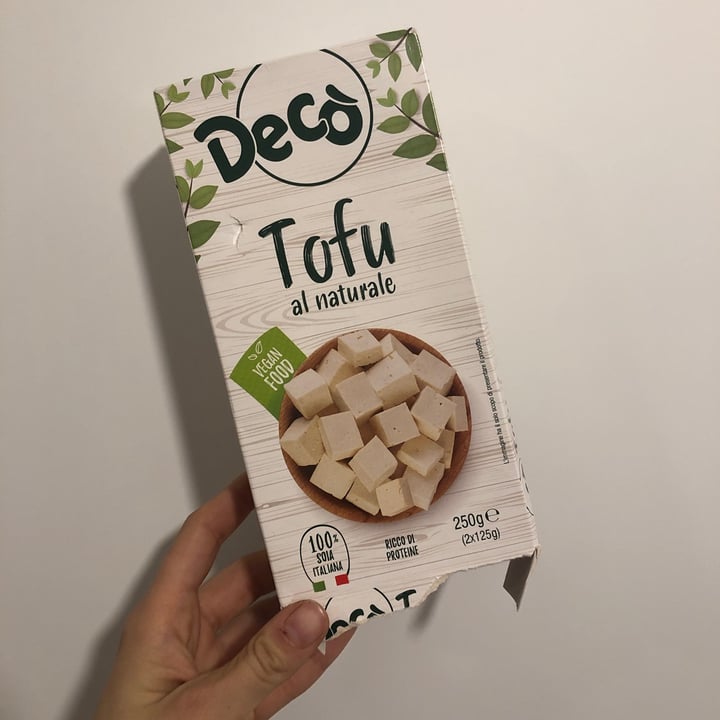 photo of Bio Decò tofu al naturale shared by @liatraballero on  18 Dec 2022 - review