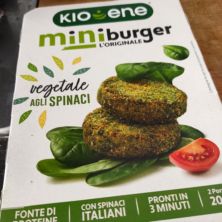 photo of Kioene Mini Burger Vegetale Agli Spinaci shared by @esterrome on  25 Apr 2022 - review