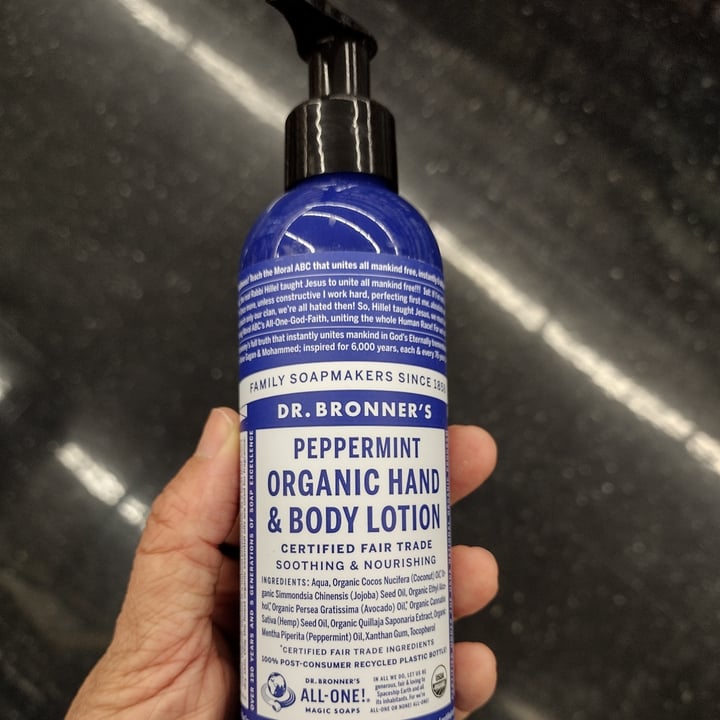 photo of Dr. Bronner's Peppermint Organic Hand & Body Lotion shared by @vidi on  05 May 2022 - review