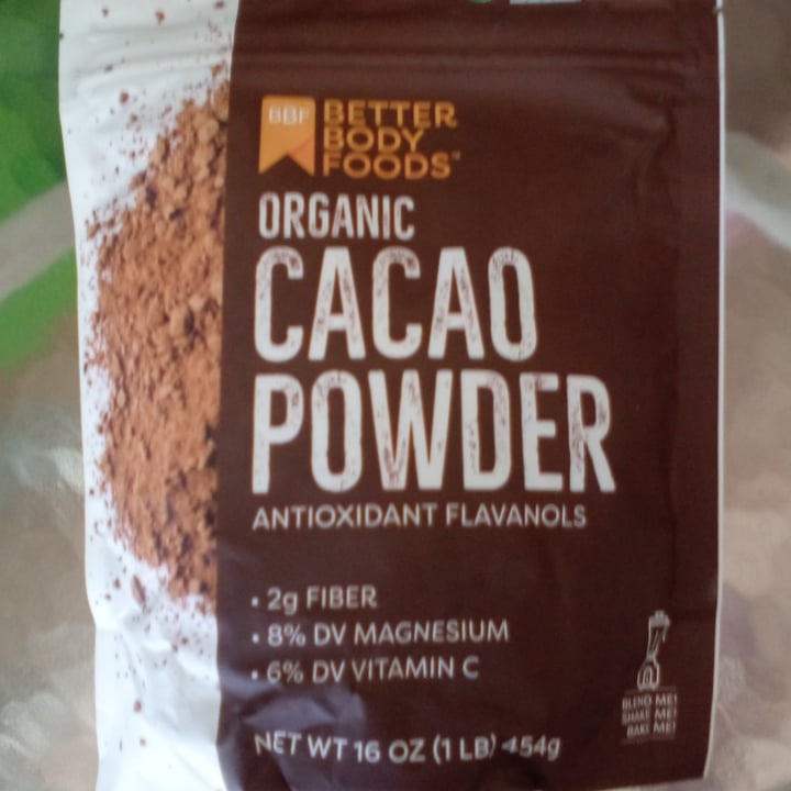 photo of Better Body Foods Organic Cacao shared by @feelideal on  04 Sep 2021 - review