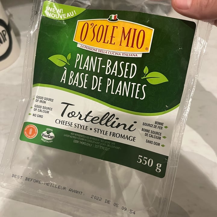 photo of O'sole mio Vegan Cheese Tortellini shared by @kavirac on  12 Dec 2022 - review
