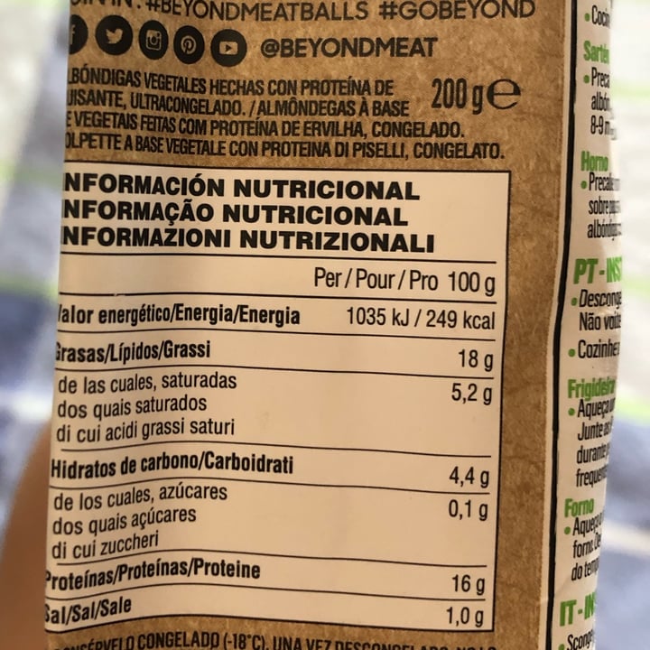 photo of Beyond Meat Beyond Meatballs shared by @fatimars on  10 Aug 2022 - review