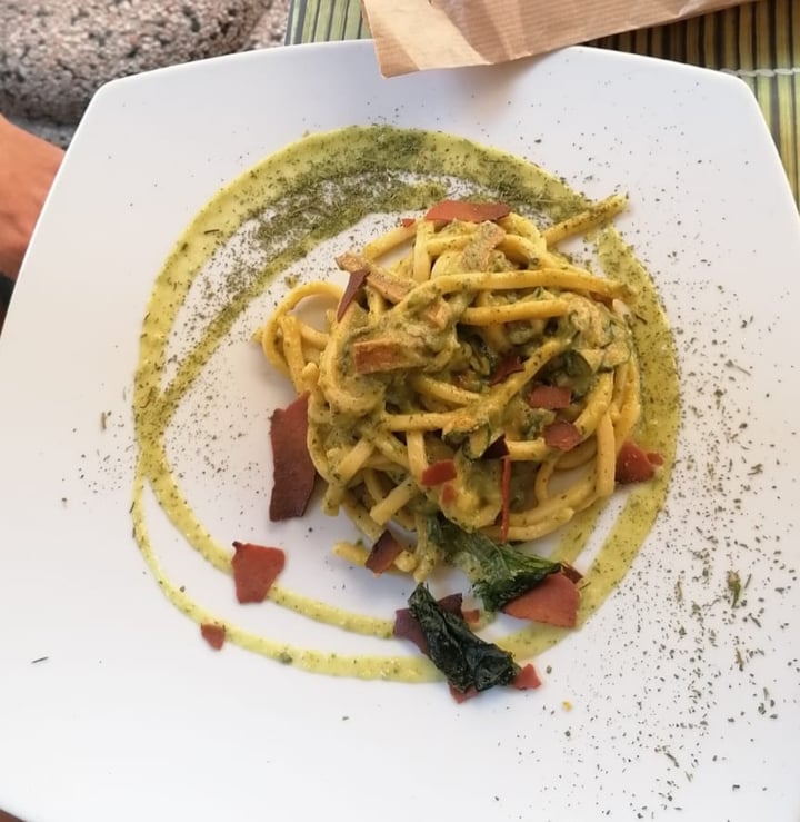 photo of Cavoli Nostri Spaghetti Alla Nerano con Mopur Croccante shared by @ste97 on  19 Jun 2022 - review