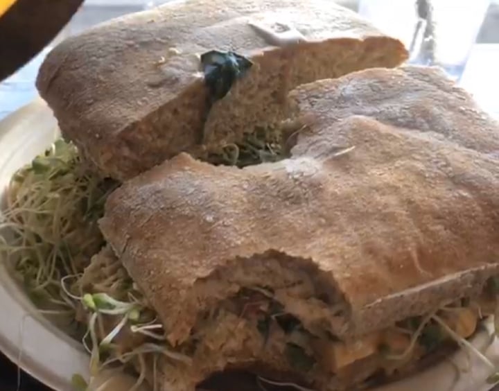 review photo of Peace Cafe Popeye Sandwich shared by @anacarlahd on 29 Feb 2020 - review