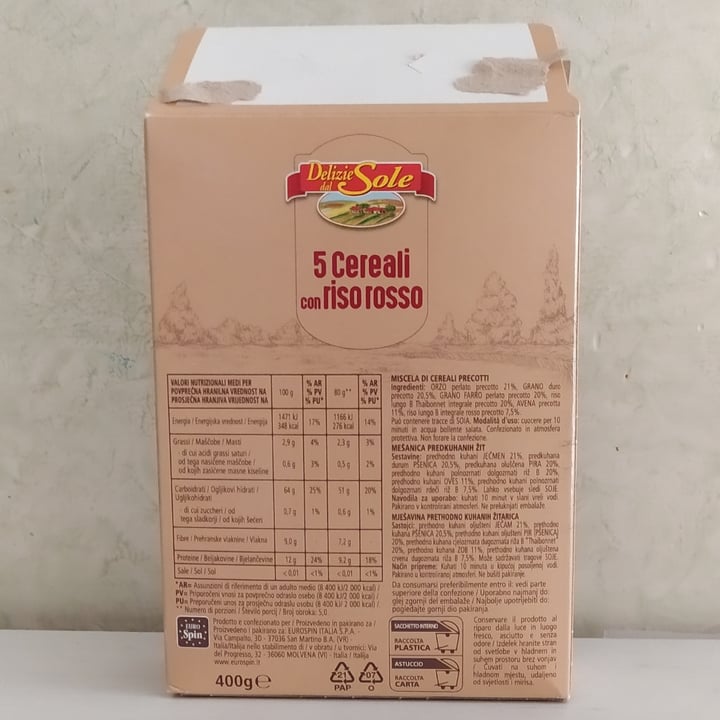 photo of Delizie dal Sole 5 cereali con riso rosso shared by @serena342060 on  22 Apr 2021 - review