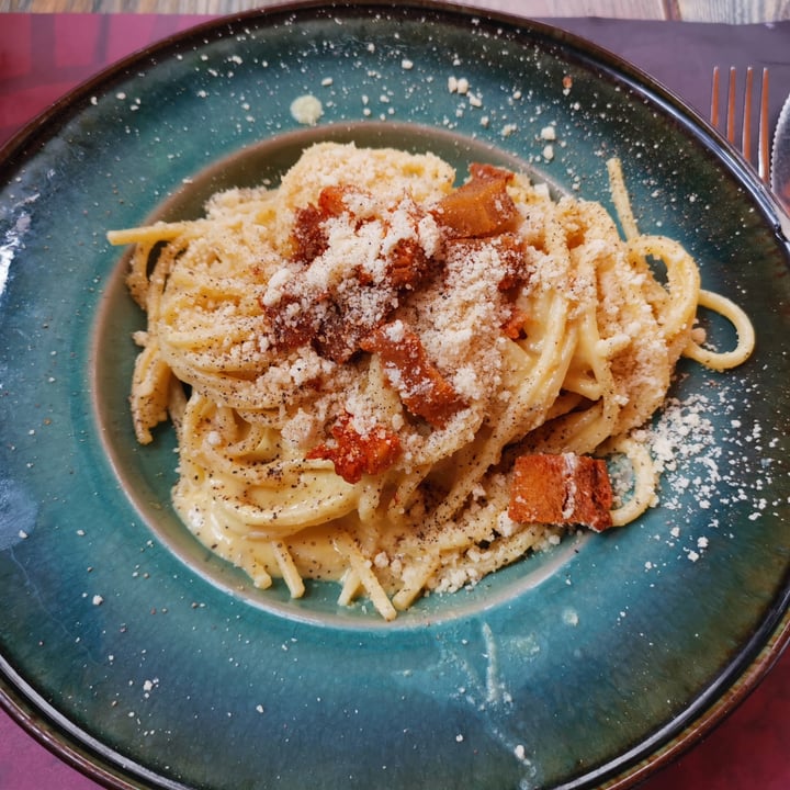 photo of Rifugio Romano Vegan Carbonara shared by @fedeioli on  13 Jun 2022 - review