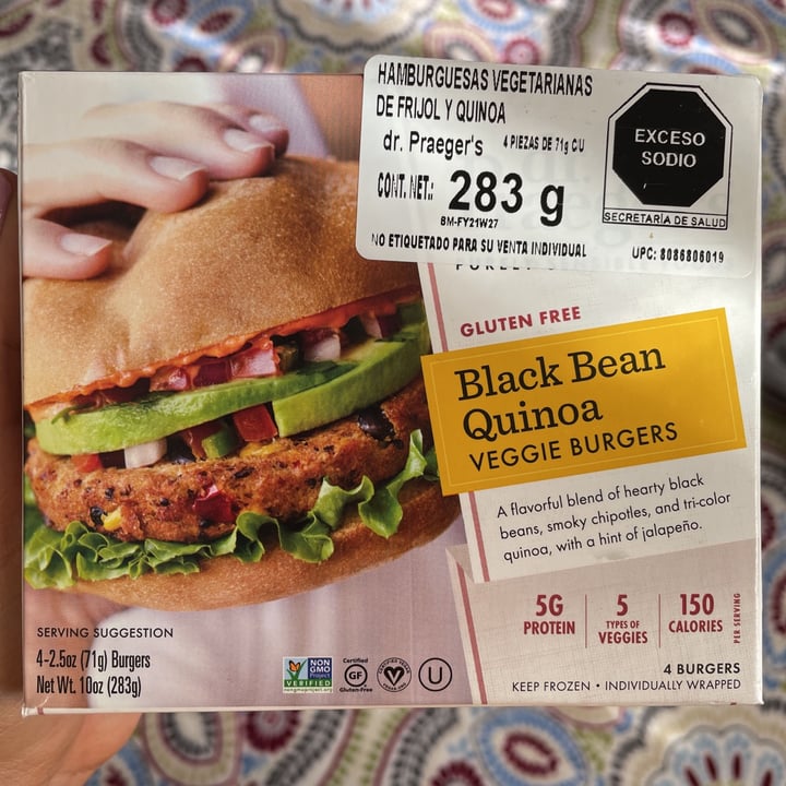 photo of Dr. Praeger's Black Bean Quinoa Veggie Burgers shared by @picxsso on  07 Jun 2021 - review