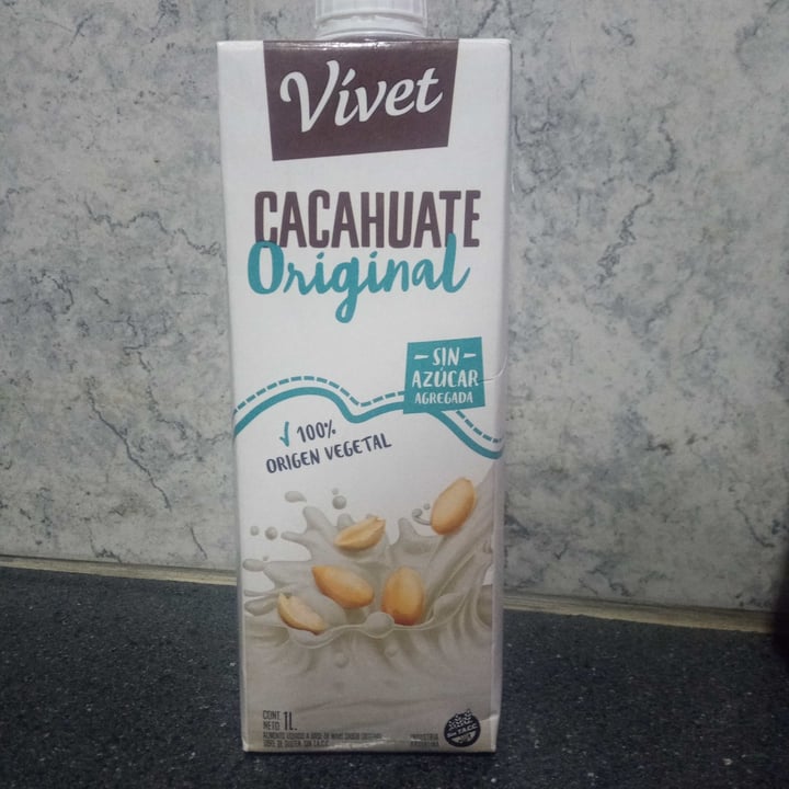 photo of Vívet Leche de Cacahuate sabor Original Sin Azúcar shared by @antonellamazzocchi on  28 Oct 2020 - review