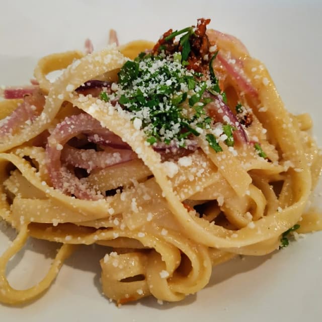 Photo of the dish “Pasta Carbonara Salvaxe”