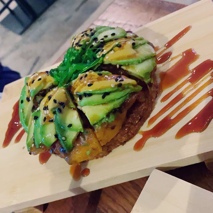 photo of Love Life Cafe Vegan Sushi pizza shared by @andreagritz on  09 Dec 2020 - review