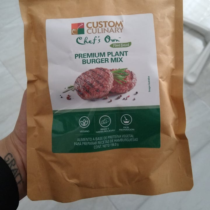 photo of Custom culinary Custom Culinary Premium Plant Burger Mix shared by @alexialaniss on  13 Sep 2021 - review