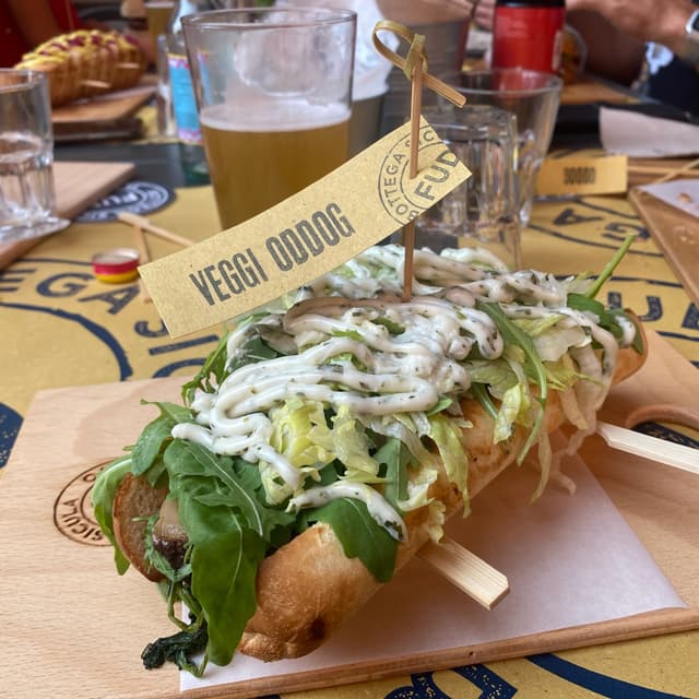 菜肴“Veg hot dog”的照片