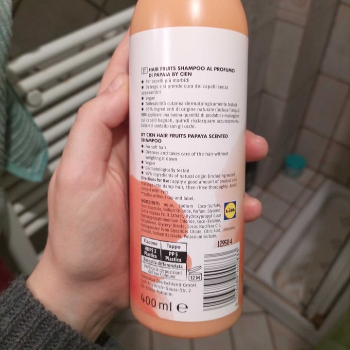 review photo of Cien Shampoo alla papaia shared by @itsenrica on 18 Mar 2022 - review