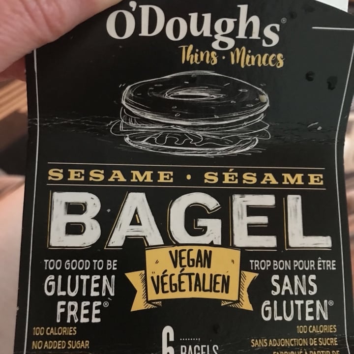 photo of O’Doughs Original Bagel Thins - Gluten Free shared by @veglove on  23 Feb 2020 - review