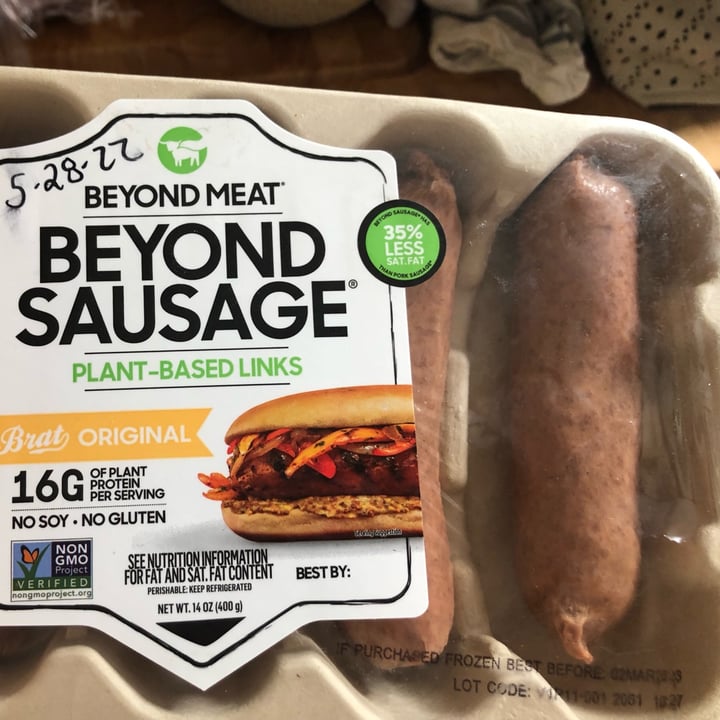 photo of Beyond Meat Beyond Sausage Brat Original  shared by @mgj on  27 May 2022 - review