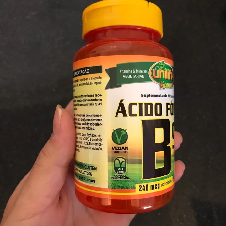 photo of Unilife Vitamins Ácido Fólico B9 shared by @valeriaj on  27 Jul 2021 - review