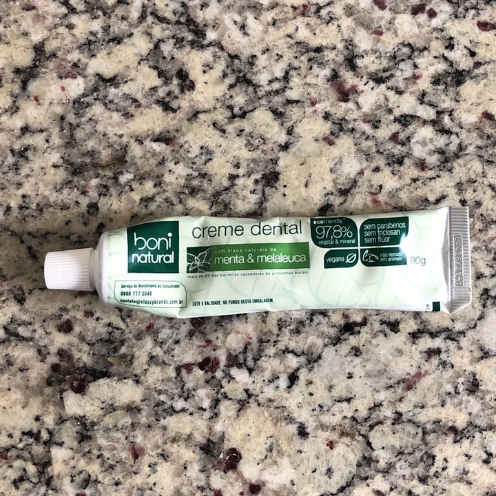 photo of Boni natural Creme Dental shared by @luizafloripa on  29 May 2022 - review