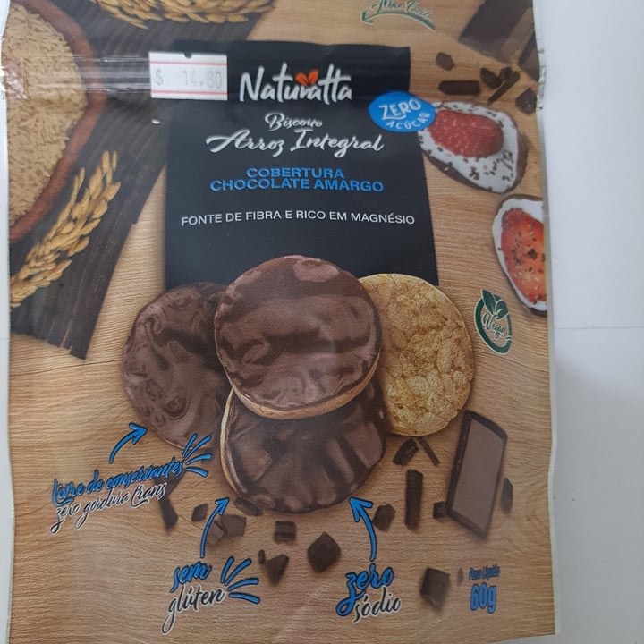 photo of Biscoito - Naturatta Biscoito de Tapioca com Chocolate Amargo - Naturatta shared by @silvanaservolo on  22 Jun 2022 - review