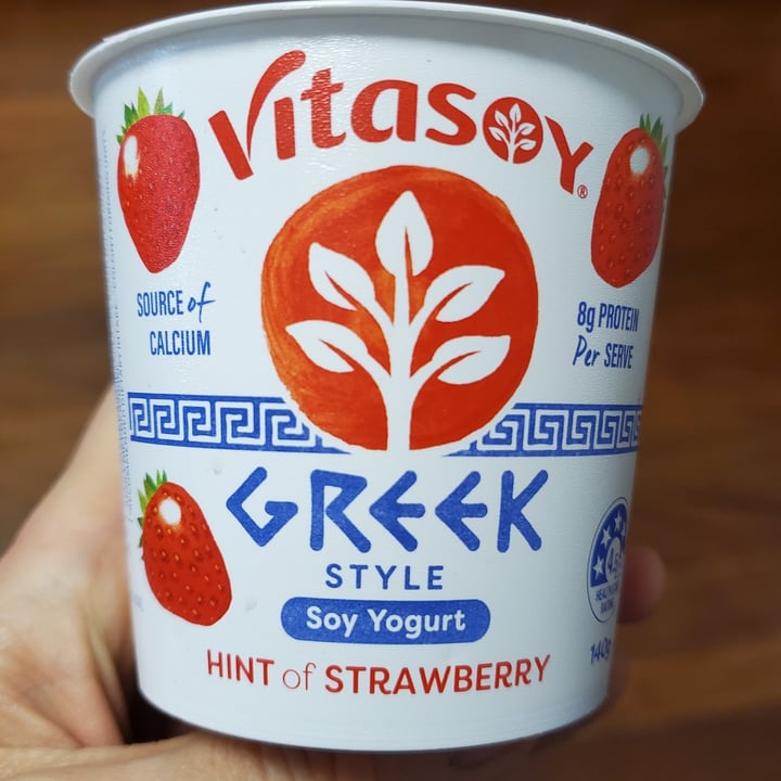 photo of Vitasoy Greek Style Soy Yogurt Hint of Strawberry shared by @itsjustmel on  10 Aug 2022 - review