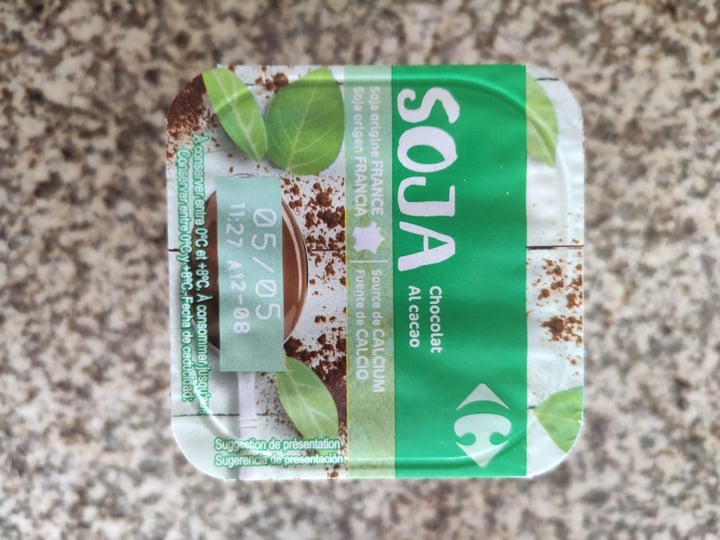 photo of Carrefour Yogur de soja y chocolate shared by @dexter on  11 Apr 2020 - review