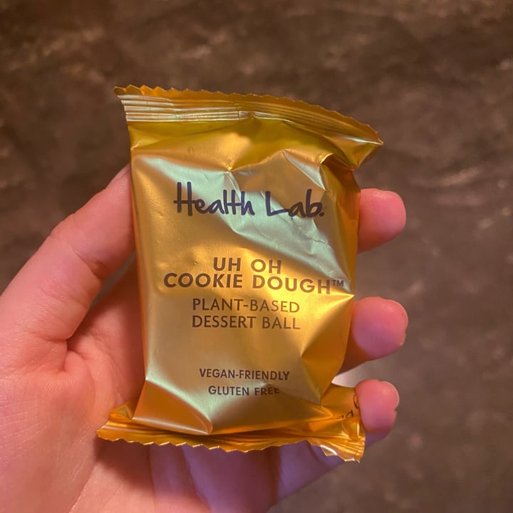 photo of Health Lab Uh oh cookie dough dessert ball shared by @kindr-planet on  04 Mar 2022 - review