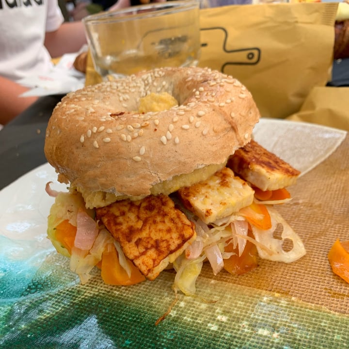 review photo of Home Sapore di Casa Bagel Vegan shared by @tommasoleoni on 24 Jul 2022 - review