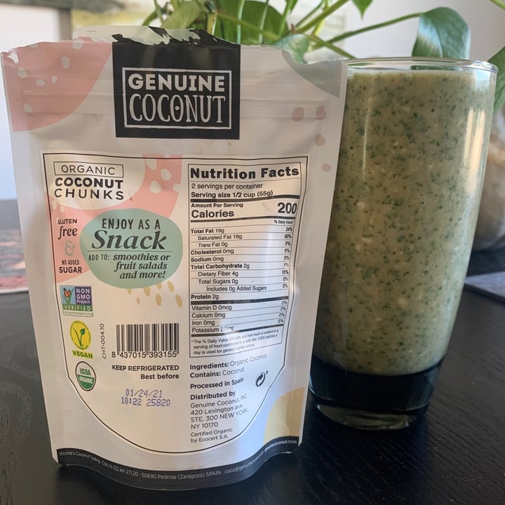 photo of Genuine Coconut Organic Coconut Chunks shared by @hereforareason on  16 Jan 2021 - review