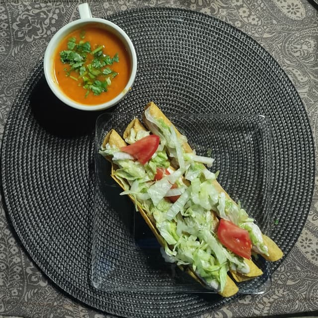 Photo of the dish “Barbasoya y consomé”