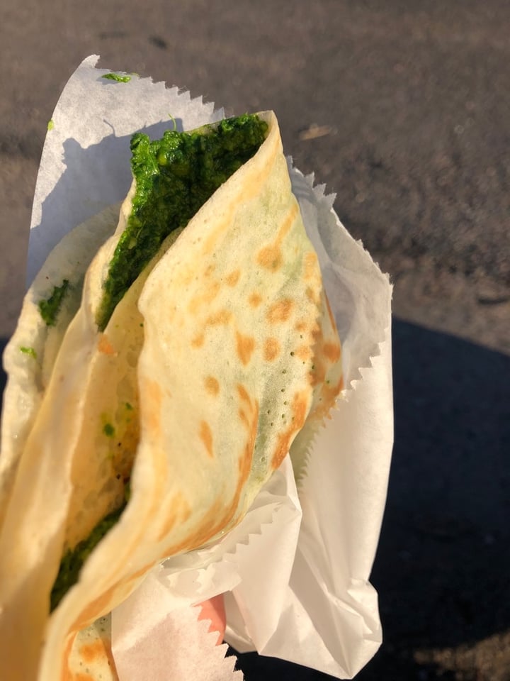 photo of Crepe and Spoon Sausage pesto crepe shared by @katiewink on  07 Apr 2020 - review