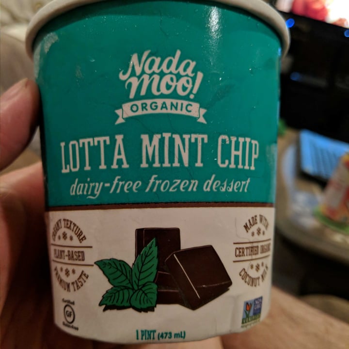 review photo of NadaMoo! Lotta Mint Chip Dairy Free Frozen Desert shared by @adultcrash13 on 02 Jun 2020 - review