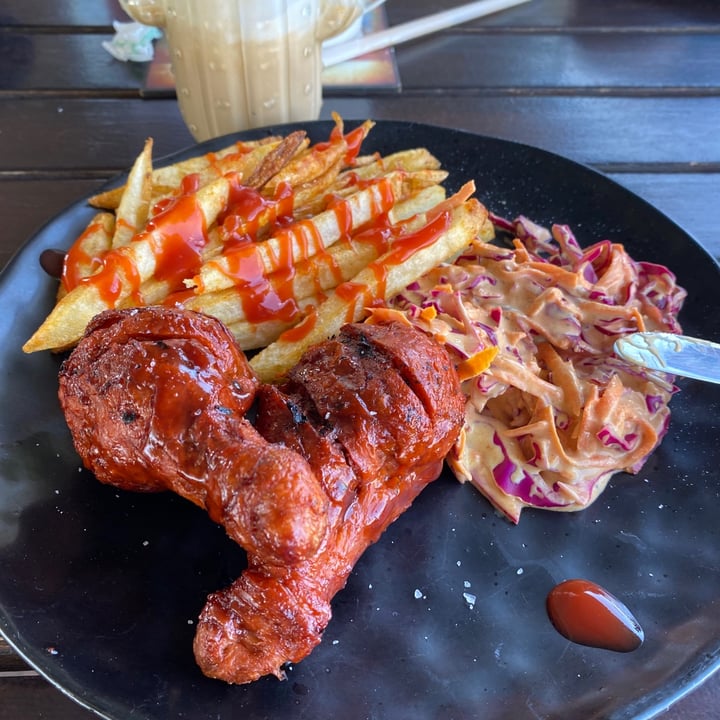 photo of Asher's Corner Cafe @ Ashers Farm Sanctuary Chickenless Drumstick shared by @jacquivo on  11 Oct 2020 - review