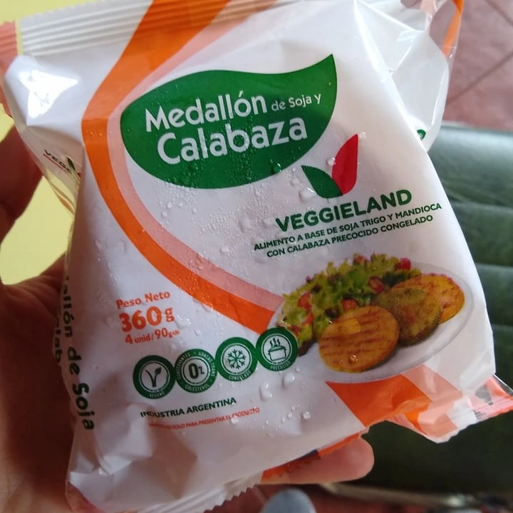 review photo of Veggieland Medallón Soja y Calabaza shared by @tanivillasanti on 05 Oct 2021 - review