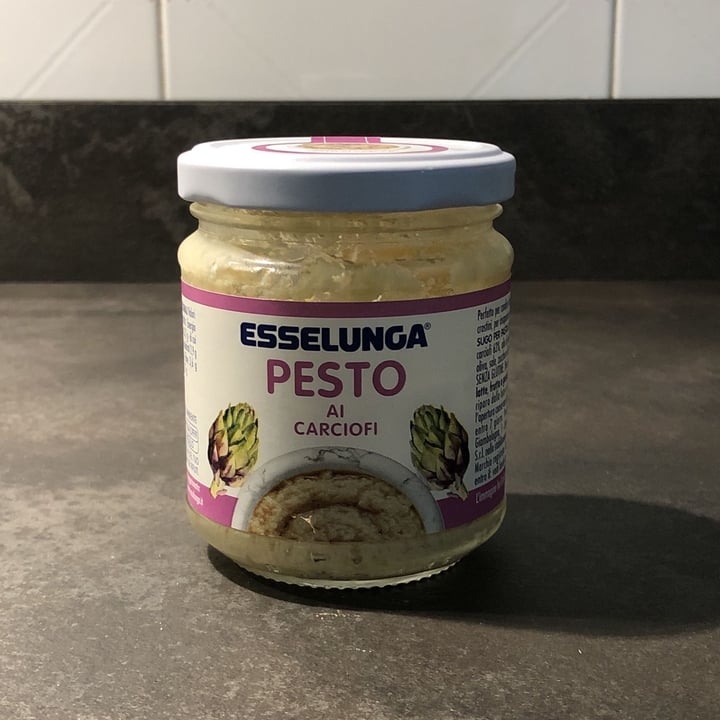 photo of  Esselunga Pesto ai carciofi shared by @veganglutenfree on  09 May 2022 - review