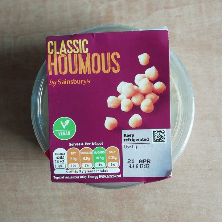 photo of Sainsbury's Classic Houmous shared by @emmam99 on  16 Apr 2022 - review