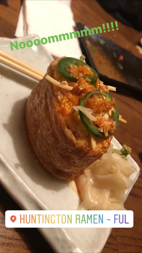 review photo of Huntington Ramen & Sushi Inari Bomb shared by @happyharo on 21 Feb 2020 - review