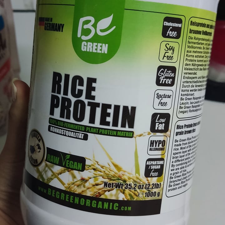 photo of Be Green! Rice Protein shared by @anafranck on  28 Sep 2022 - review