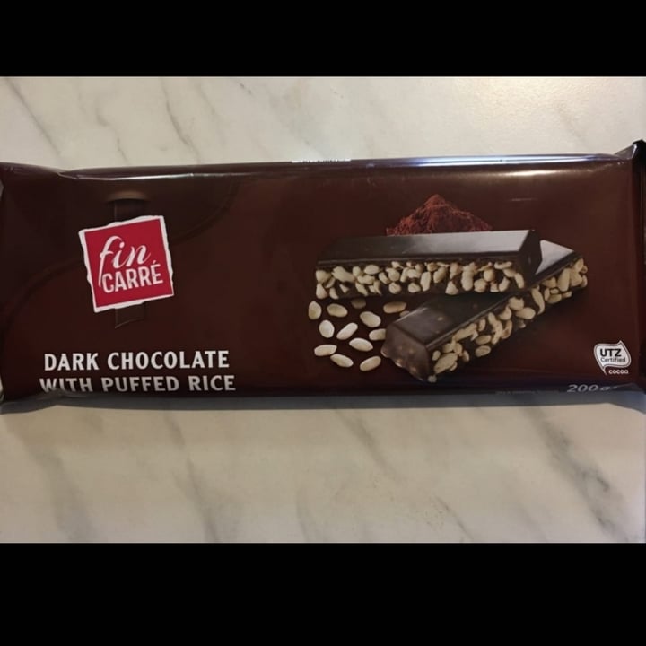 review photo of Fin Carré Dark Chocolate With Puffed Rice shared by @krisss on 17 Feb 2022 - review