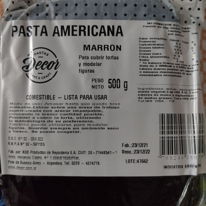 photo of Decor Pasta Americana Marrón shared by @eeiflorcha on  14 Aug 2022 - review