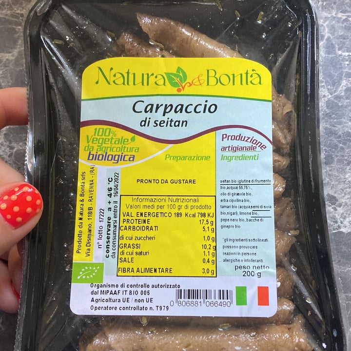 review photo of Natura e bontà di Antonio Iaculli Carpaccio di seitan shared by @martigiammi on 26 Mar 2022 - review