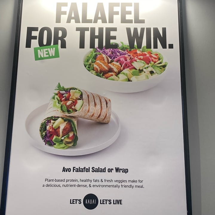 review photo of KAUAI Avo Falafel Wrap shared by @rozannecalitz on 05 Oct 2022 - review