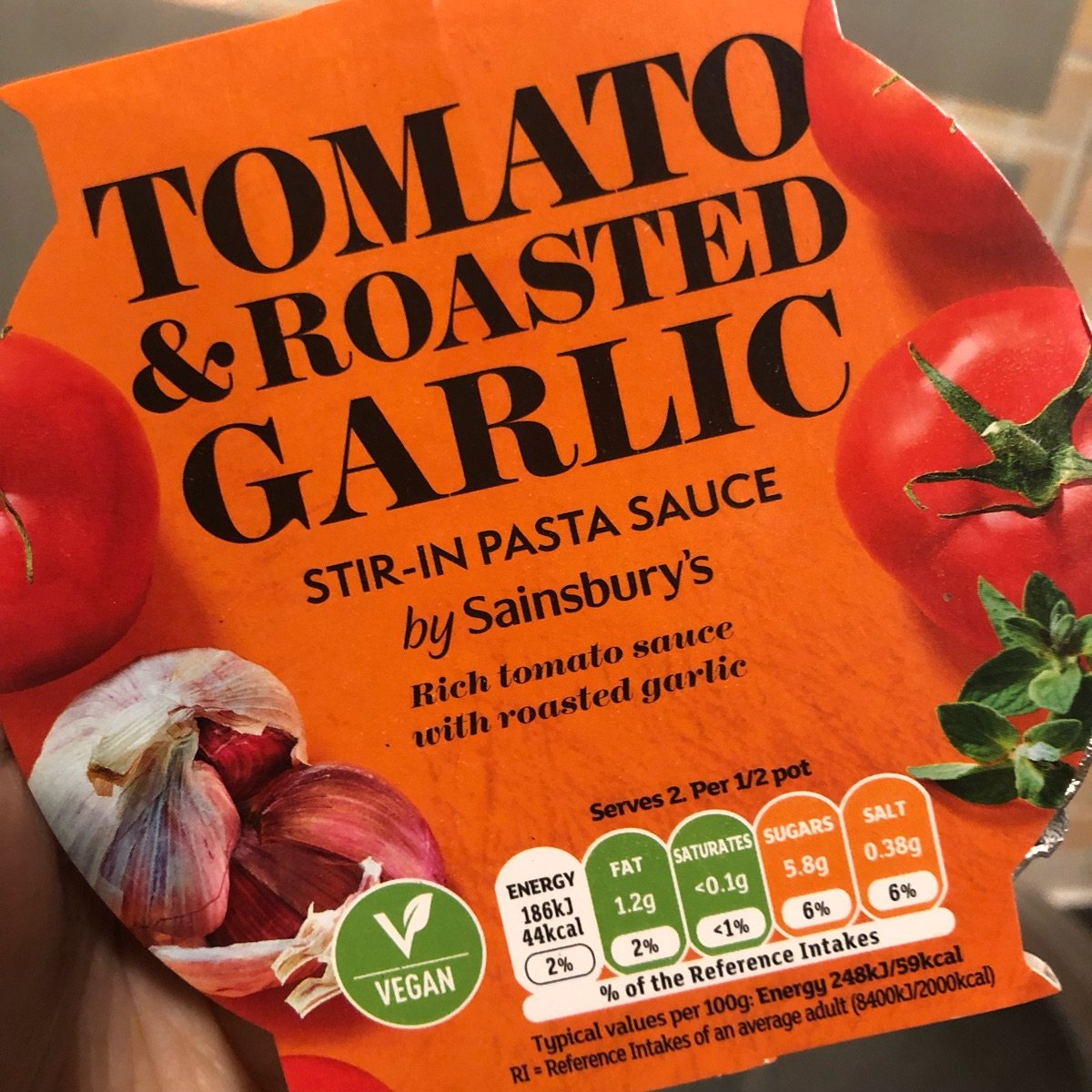 Sainsbury's Tomato and roasted garlic stir in pasta sauce Reviews