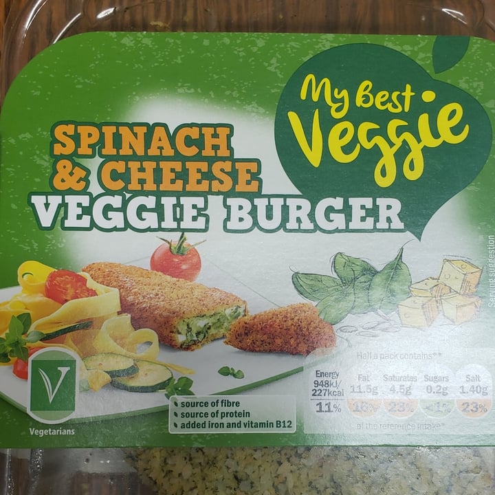 photo of My Best Veggie Spinach & Cheese Veggie Burger shared by @cleber on  29 Apr 2022 - review