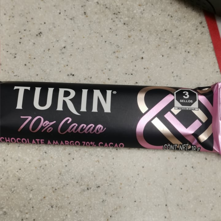 photo of Turin Chocolate 70% Cacao, barra 18g shared by @victoriag on  05 Oct 2021 - review