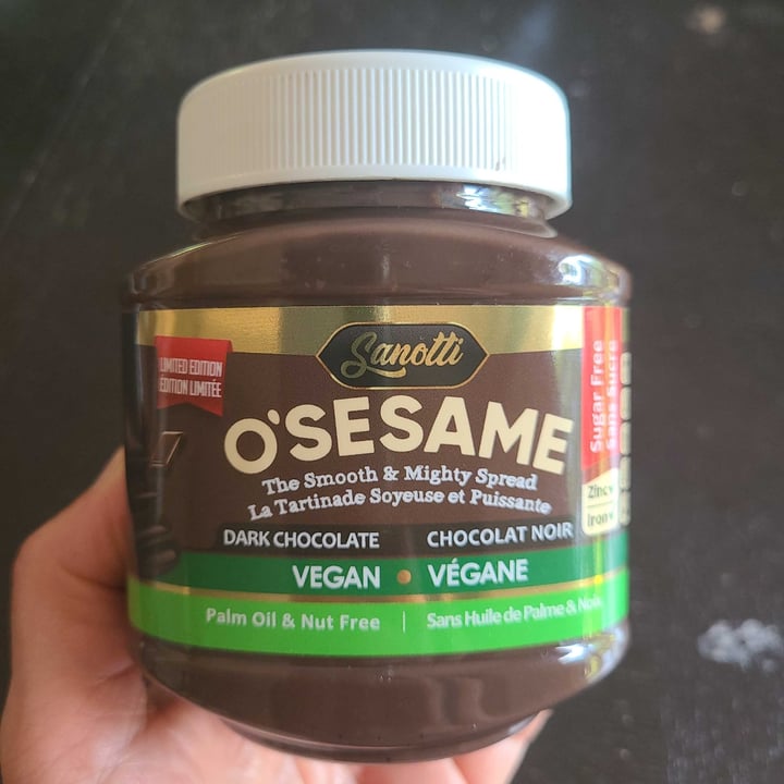 photo of Sanotti O’Sesame Vegan Chocolate Spread shared by @mariavegan4ever on  04 Jun 2021 - review