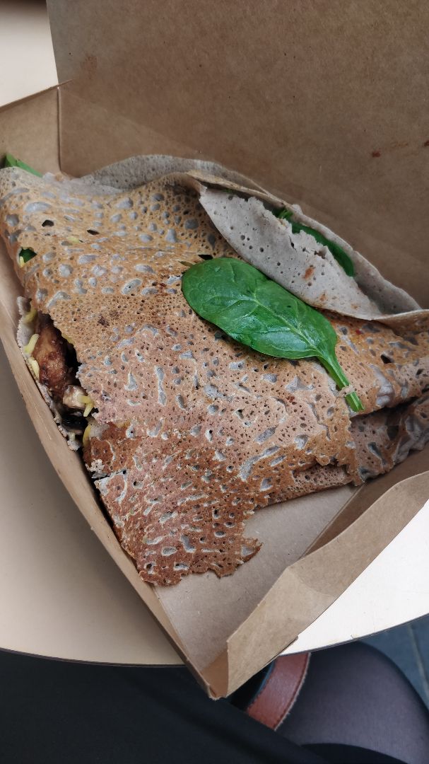 photo of Crêpeaffaire Old Spitalfields Market Vegan BBQ Chicken shared by @plumesworld on  27 Feb 2020 - review