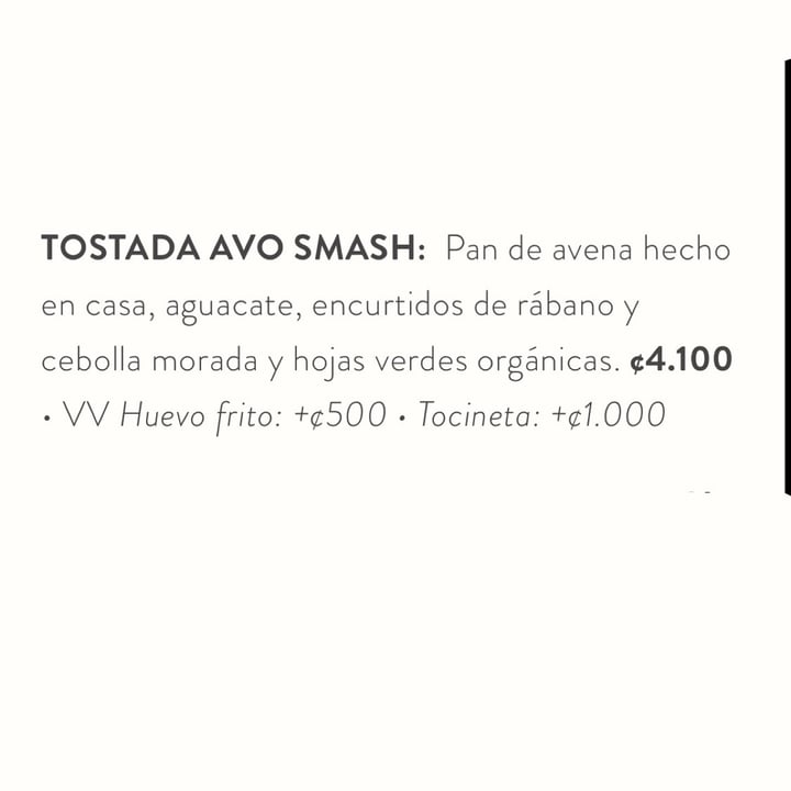 photo of Franco Tostada Avo Smash shared by @sofie14 on  14 Jul 2021 - review