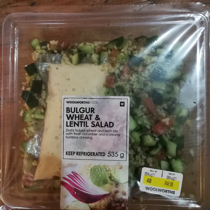 photo of Woolworths Food Bulgur Wheat & Lentil Salad shared by @sjl on  07 Aug 2021 - review