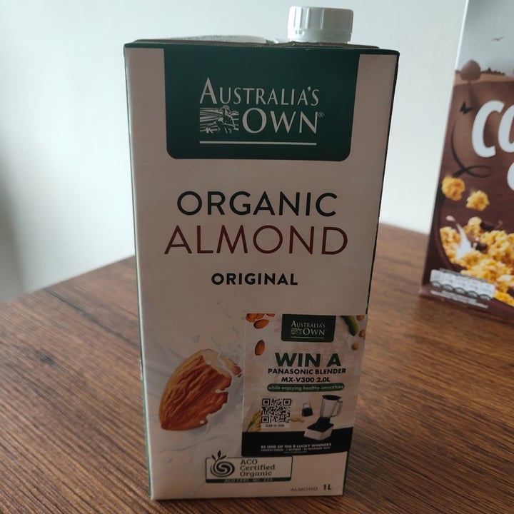photo of Australia's Own Organic Almond Milk shared by @stevenneoh on  21 Nov 2020 - review