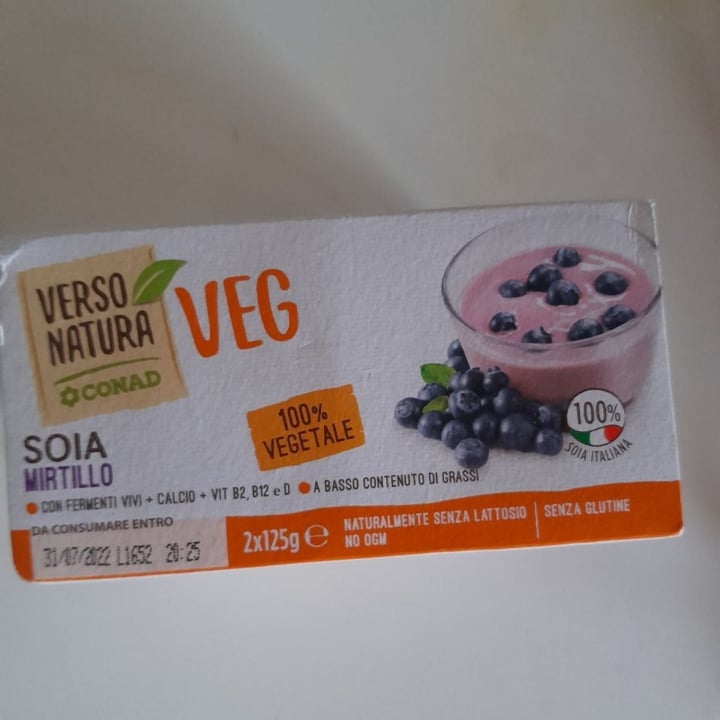 review photo of Verso Natura Conad Veg Yogurt Soia Mirtillo shared by @andremeic on 30 Jun 2022 - review