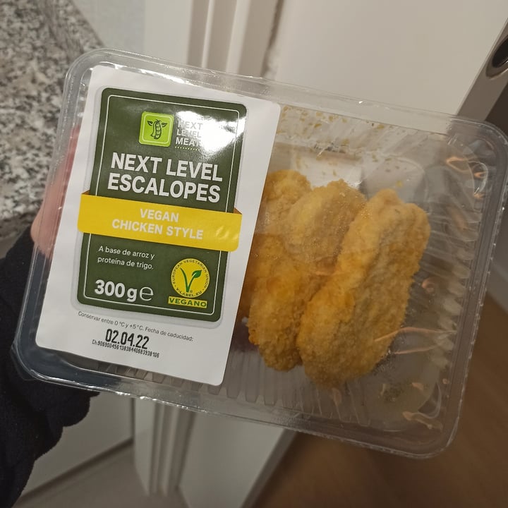 photo of Next Level Meat Escalopes Chicken Style shared by @rebbbsacco on  23 Mar 2022 - review